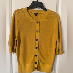 Ann Taylor Golden Button-Up Cardigan